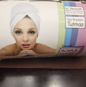 ❤️Microfiber hair cap -Off white-One size